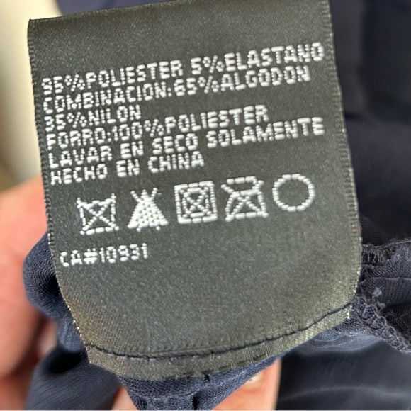 BA Nites Gorgeous V Neck Lace Top Body Con Dress Bandage Skirt Navy Size 10 - Picture 9 of 9